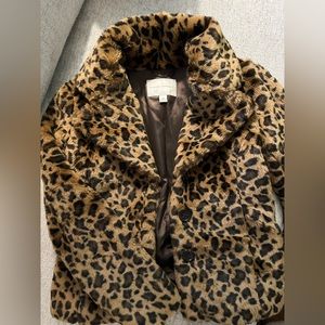 Banana Republic Leopard Coat